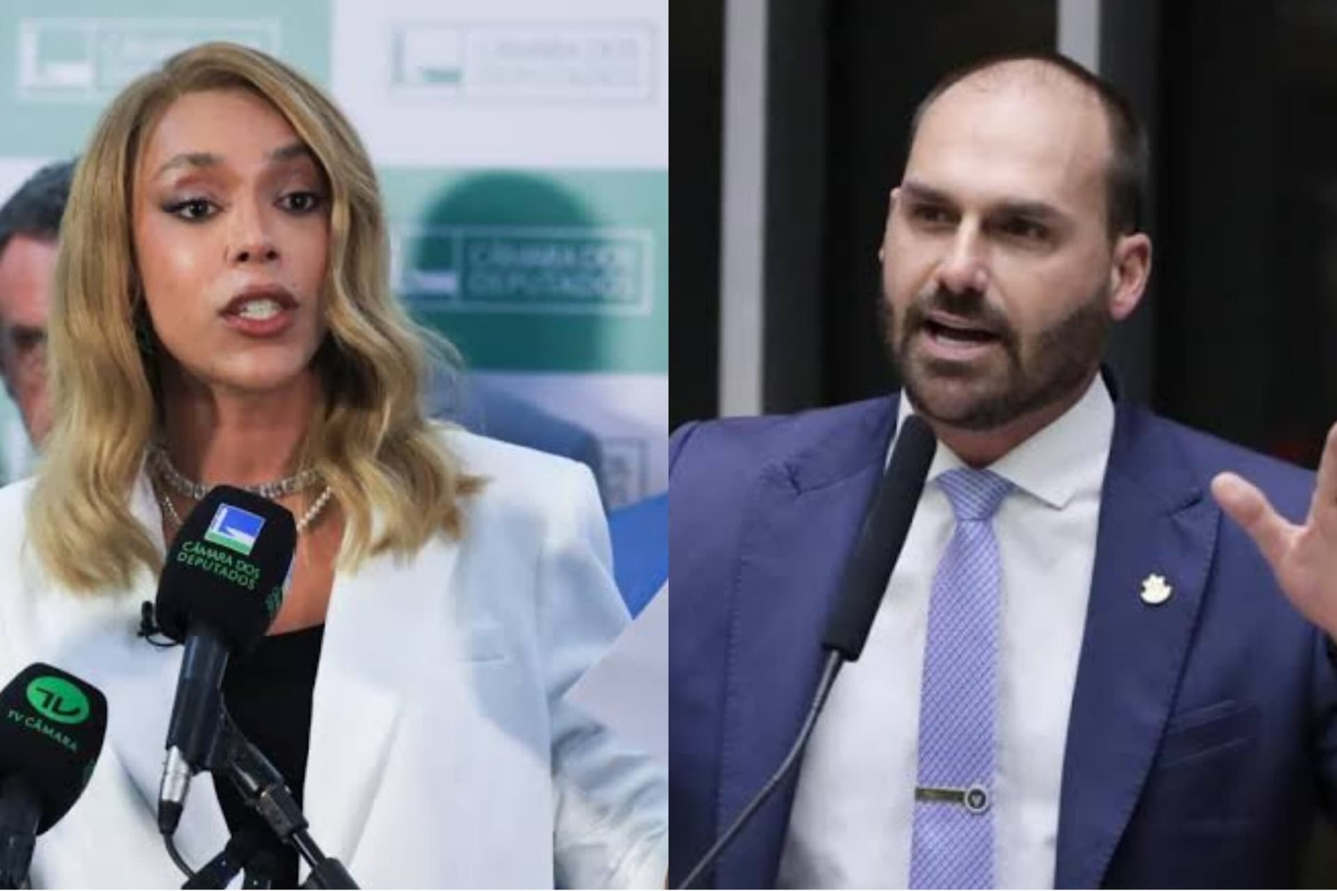 Após ser chamada de “João”, Erika Hilton processa Eduardo Bolsonaro por transfobia