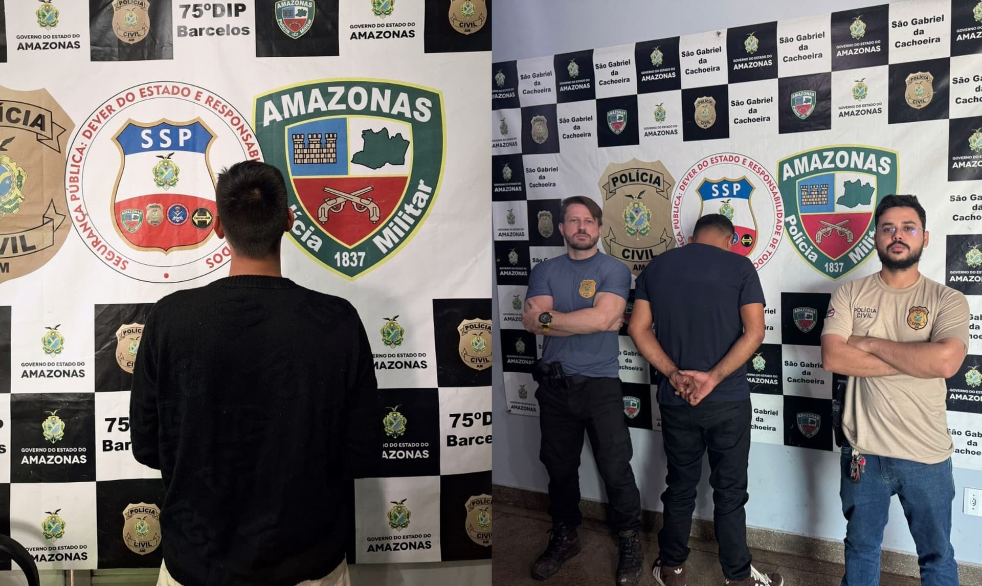 Polícia prende dois homens por tentativa de homicídio em São Gabriel da Cachoeira