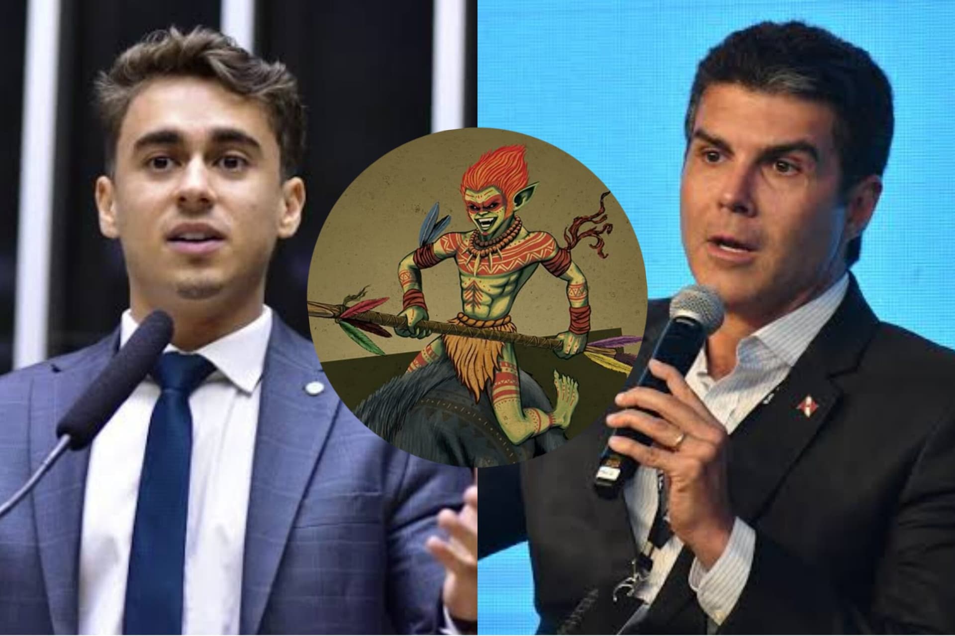 Nikolas Ferreira ironiza escolha do Curupira como mascote da COP30; governador do Pará rebate