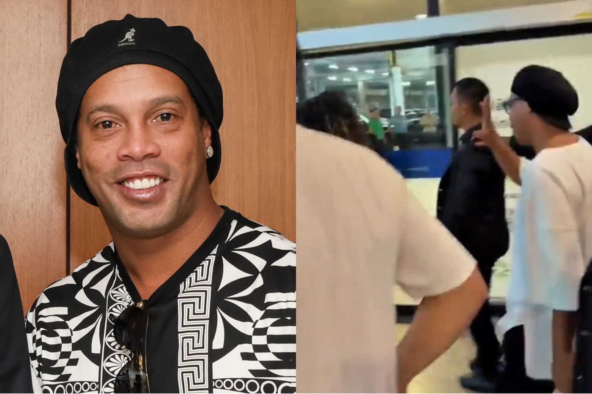 VÍDEO: Ronaldinho Gaúcho chega a Manaus para o ‘Jogo das Estrelas’, que acontece neste sábado (19)