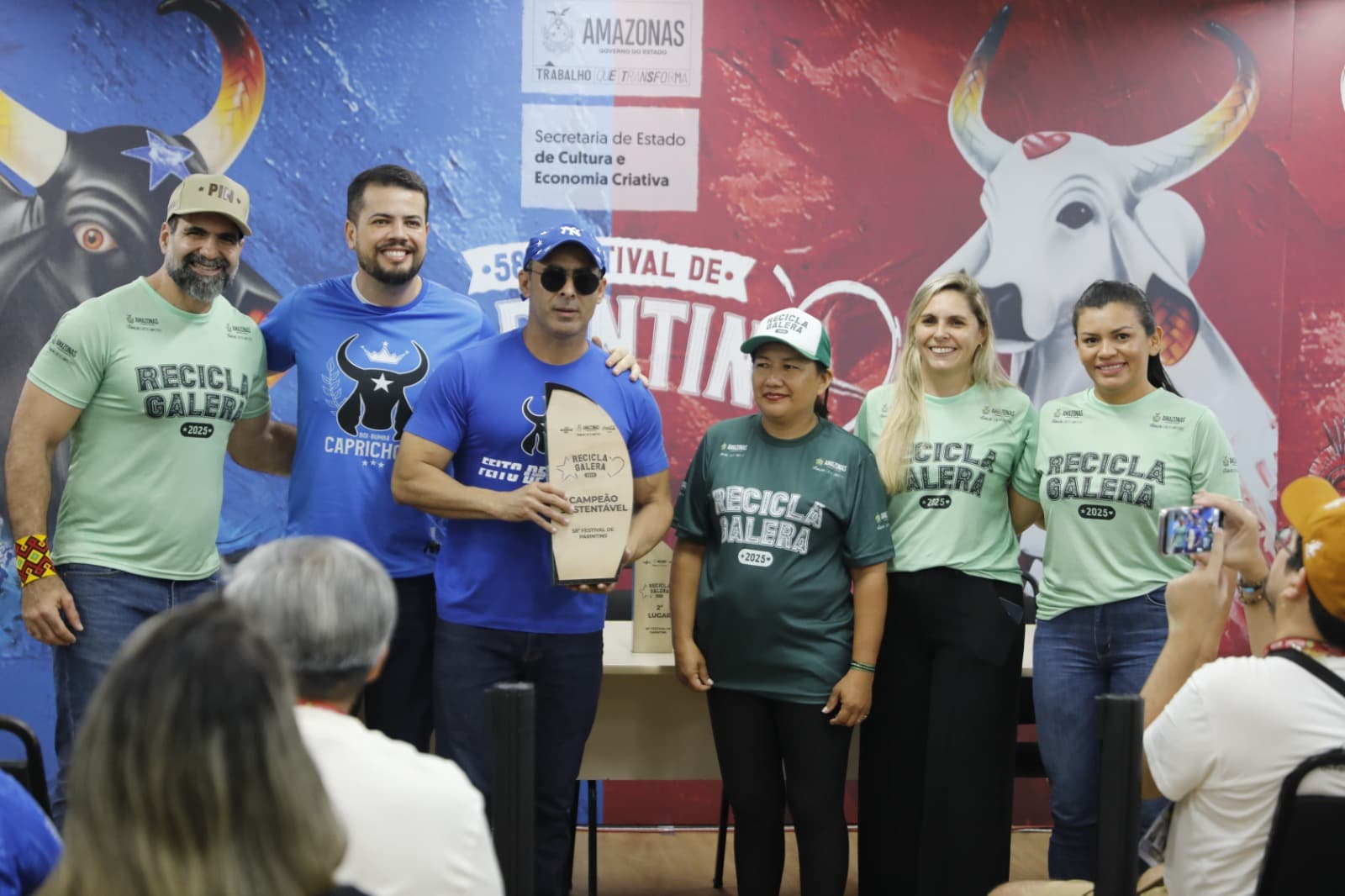 Caprichoso leva título de Campeão Sustentável 2025 com 706,9kg quilos de resíduos reciclados