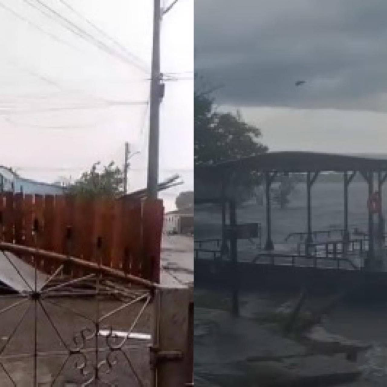 VEJA: temporal provoca destruição e assusta moradores em Nhamundá, no AM