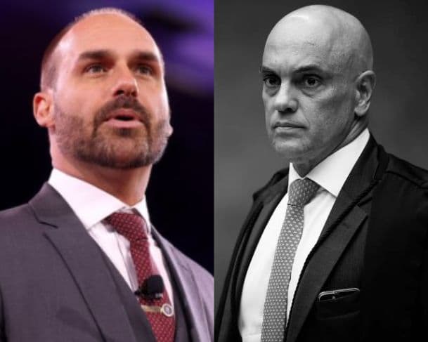 Eduardo Bolsonaro articula replicar sanções contra Alexandre de Moraes em países europeus