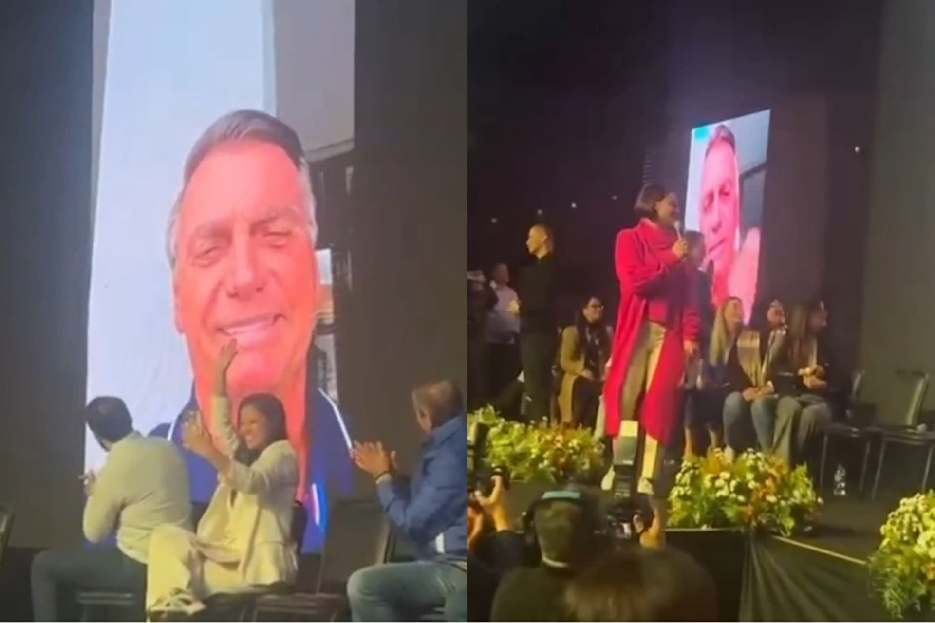 Em repouso, Bolsonaro participa por vídeo de evento do PL Mulher