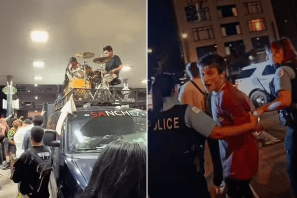 Vocalista do Silly Goose é preso após show surpresa em posto de gasolina nos EUA