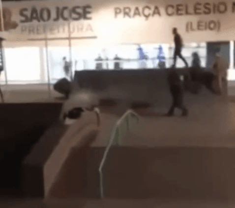 Em SC, pitbull ataca adolescente e socorrista em praça e é abatido pela polícia