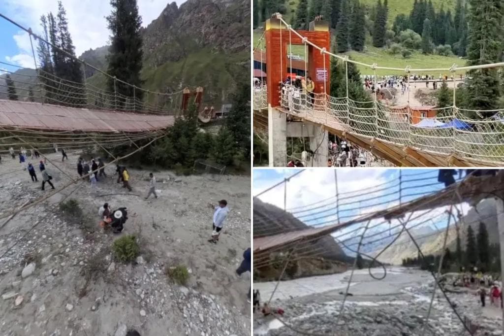VÍDEO: Ponte turística desaba e mata cinco pessoas na China