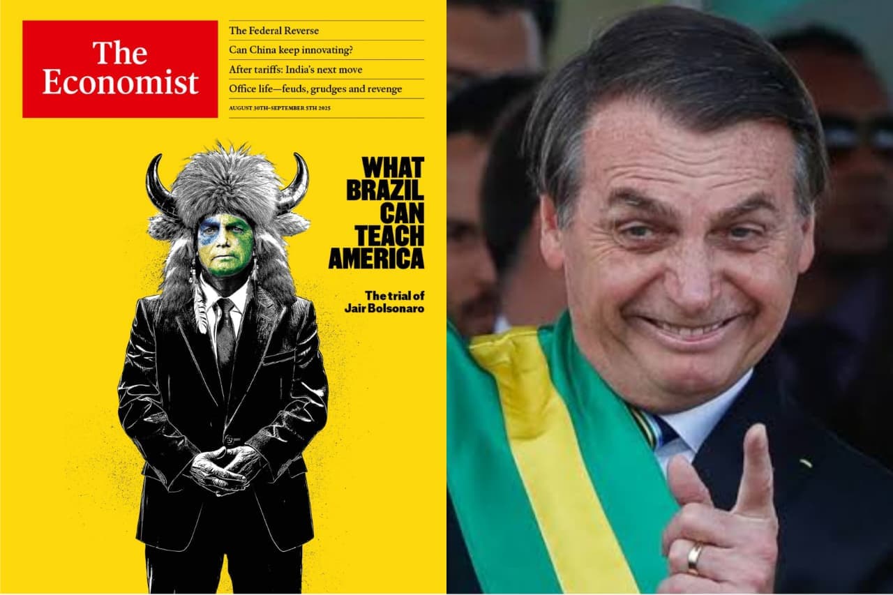 Julgamento de Bolsonaro no STF é capa de revista britânica