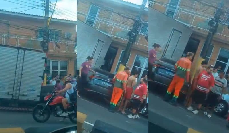 VÍDEO: Caminhão desgovernado atinge carros e invade casa no bairro São Jorge
