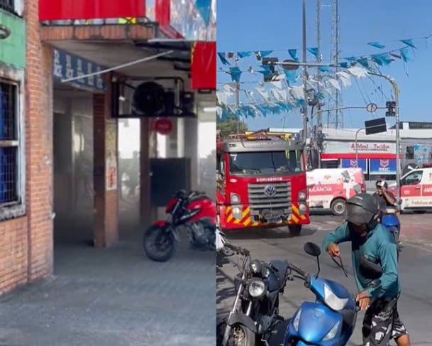 Princípio de incêndio atinge Bar do Joel, no Centro de Parintins
