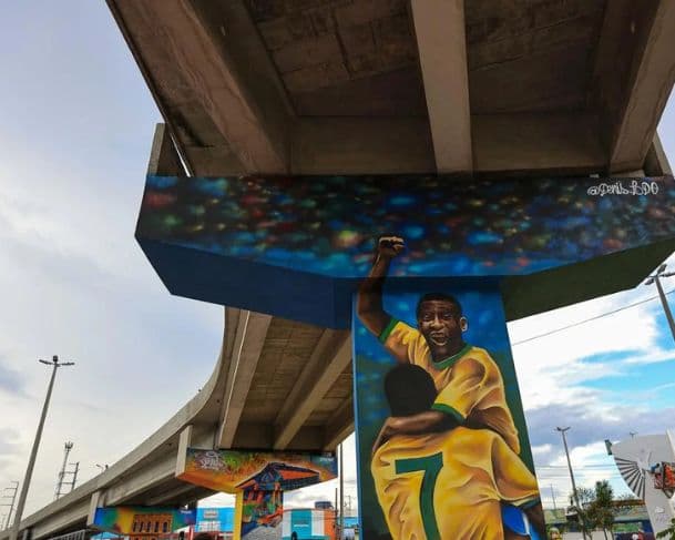 Complexo Viário Rei Pelé sofre furto pela segunda vez em uma semana