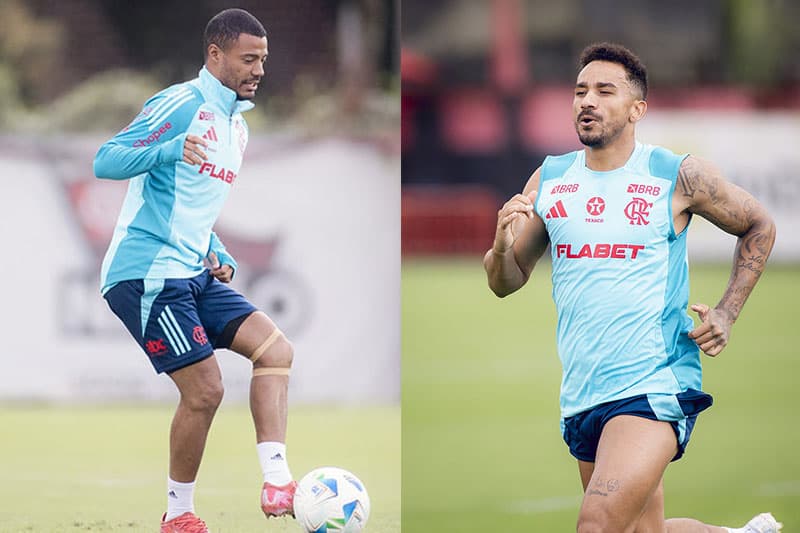 Flamengo observa De la Cruz e Danilo perto do retorno