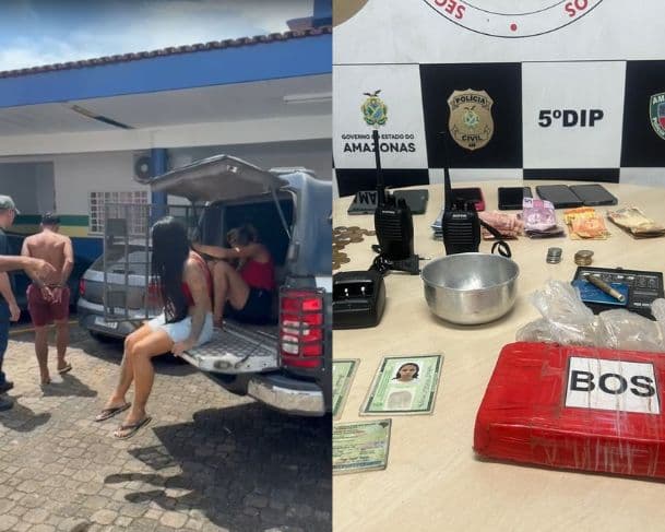 Quatro pessoas são presas com cocaína e oxi em Manaus