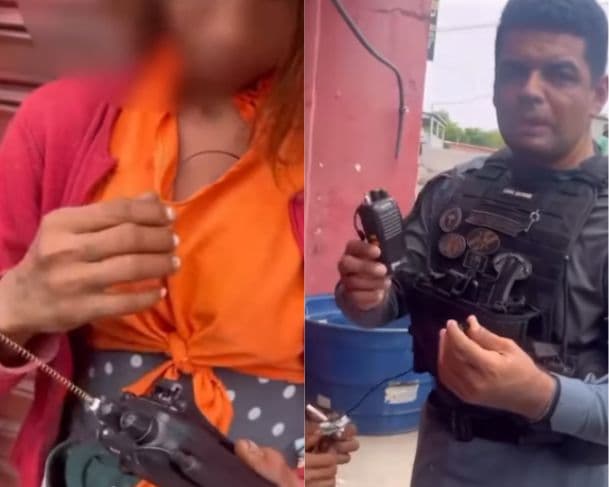 Mulher é flagrada atuando como ‘olheira’ do tráfico com rádio em Manaus