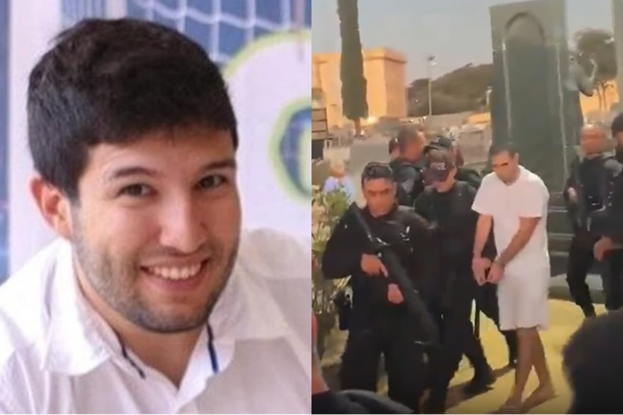 VÍDEO: Preso do 8/1 vai a velório da avó algemado e escoltado por dezenas de policiais