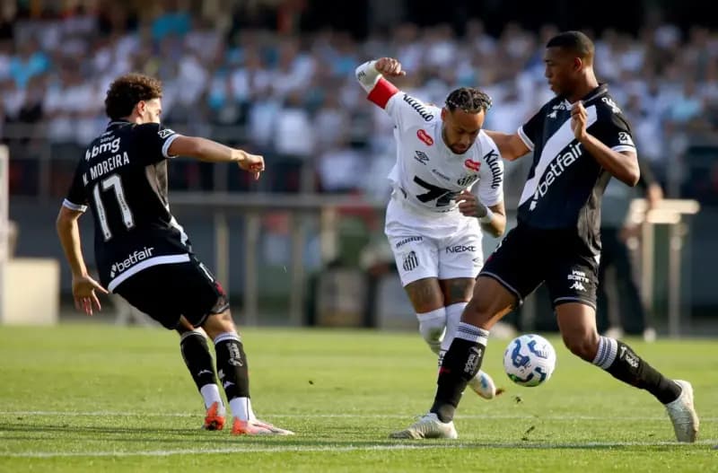 Vasco aplica goleada histórica no Santos por 6 a 0 com Neymar em campo