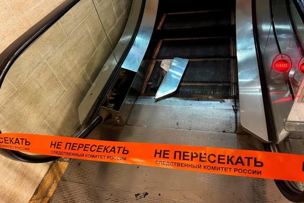 Criança de 2 anos tem braço decepado em escada rolante, na Rússia