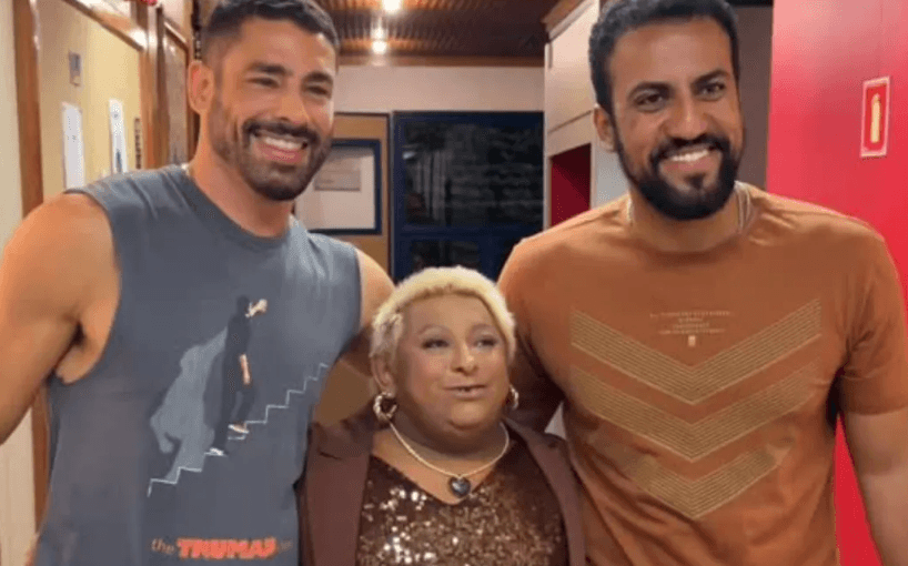 Patixa Teló surge com Cauã Reymond nos bastidores da Globo e empolga fãs