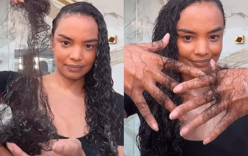 Lucy Ramos relata queda capilar no pós-parto e faz desabafo nas redes