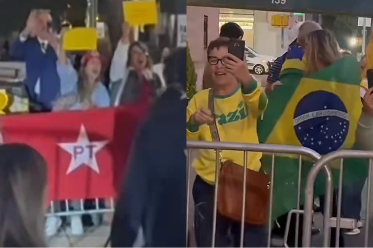 Em Nova York, Lula é recebido por apoiadores e opositores