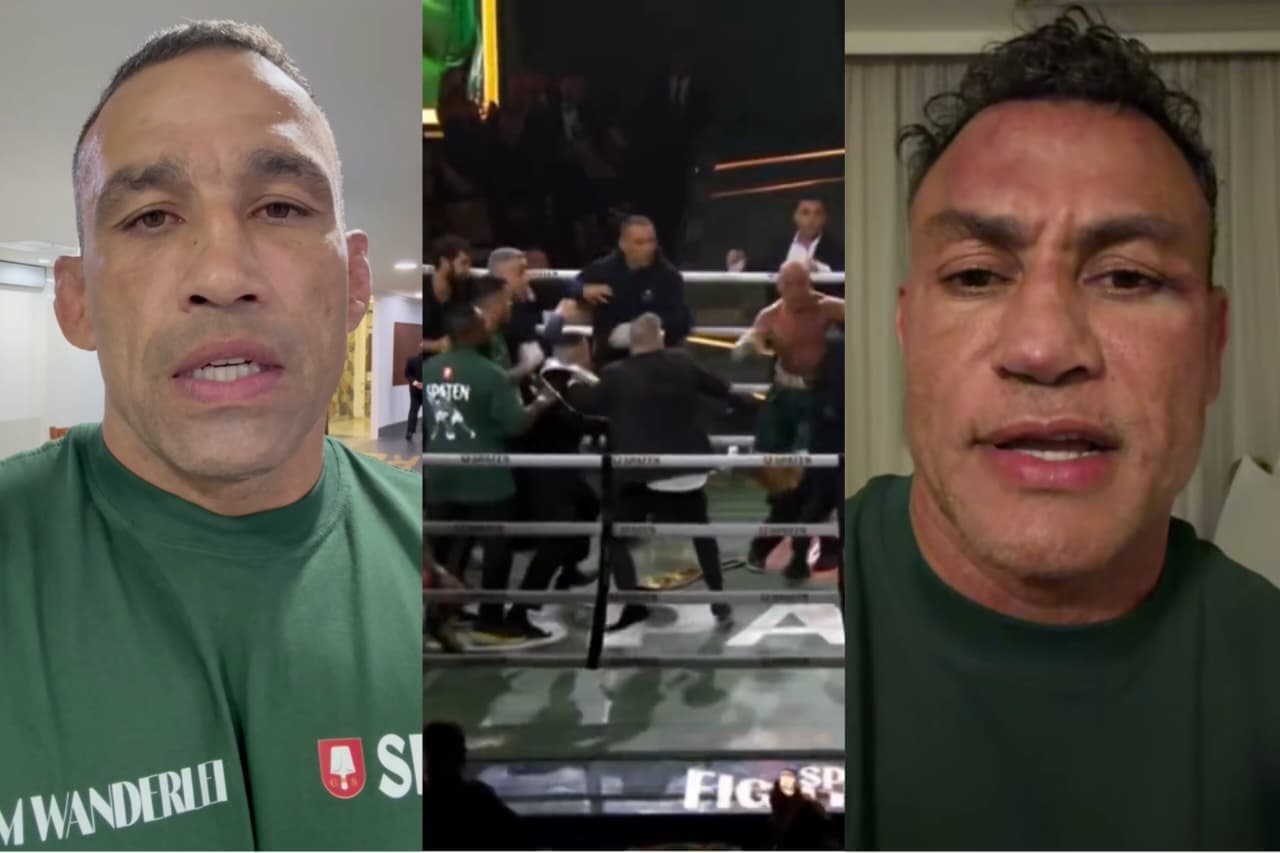 Treinador de Wanderlei, Werdum se pronuncia e Popó se defende após briga generalizada no ringue