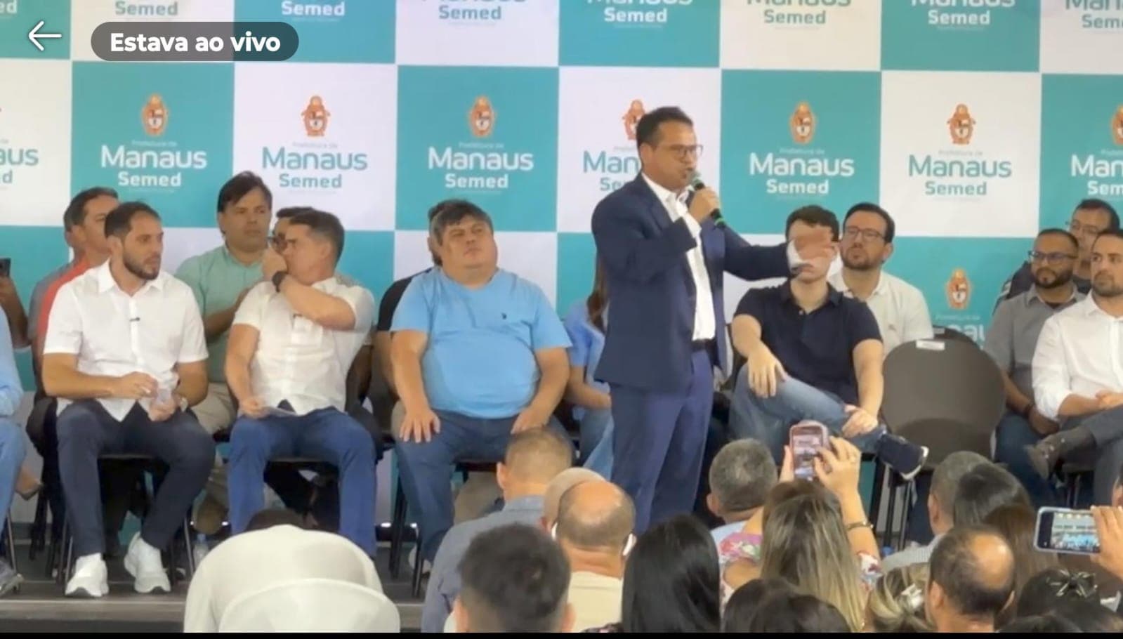 Em discurso, Eduardo Alfaia destaca David Reis e Aryel Almeida, cotados para concorrer em 2026