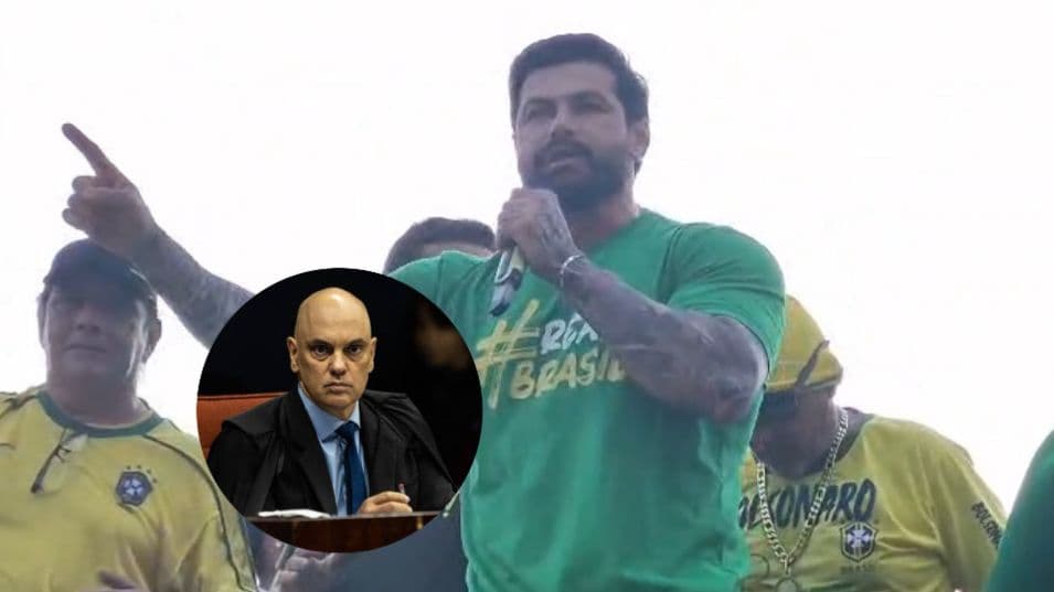 Carpê chama Moraes de “semideus” e cita condenações pelo 8 de janeiro em ato pró-Bolsonaro