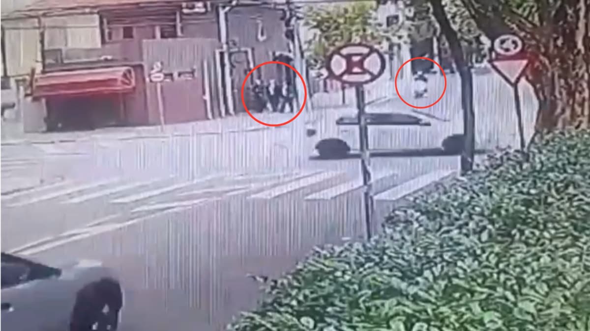 VÍDEO: Homem tenta assaltar delegados e sai baleado em SP