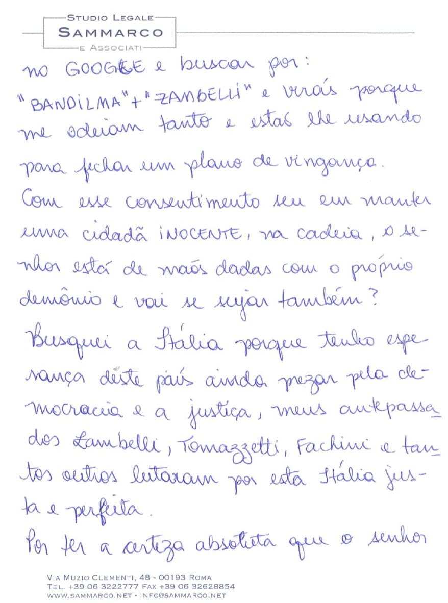 Carta Carla Zambelli