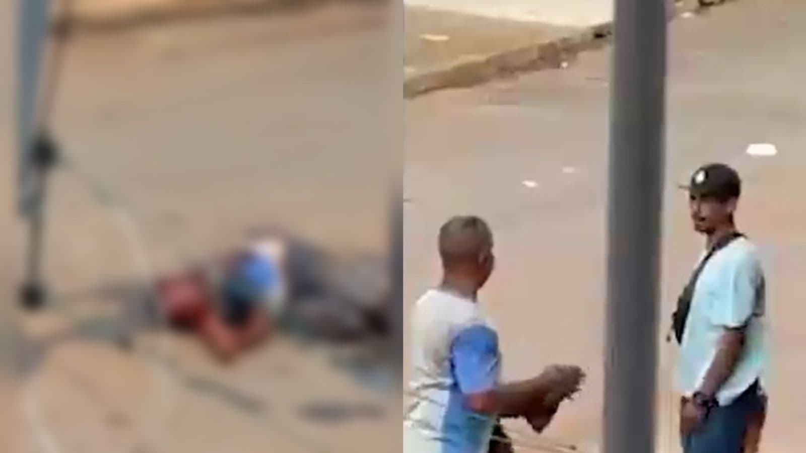 Briga de rua termina com homem ferido por garrafada na cabeça