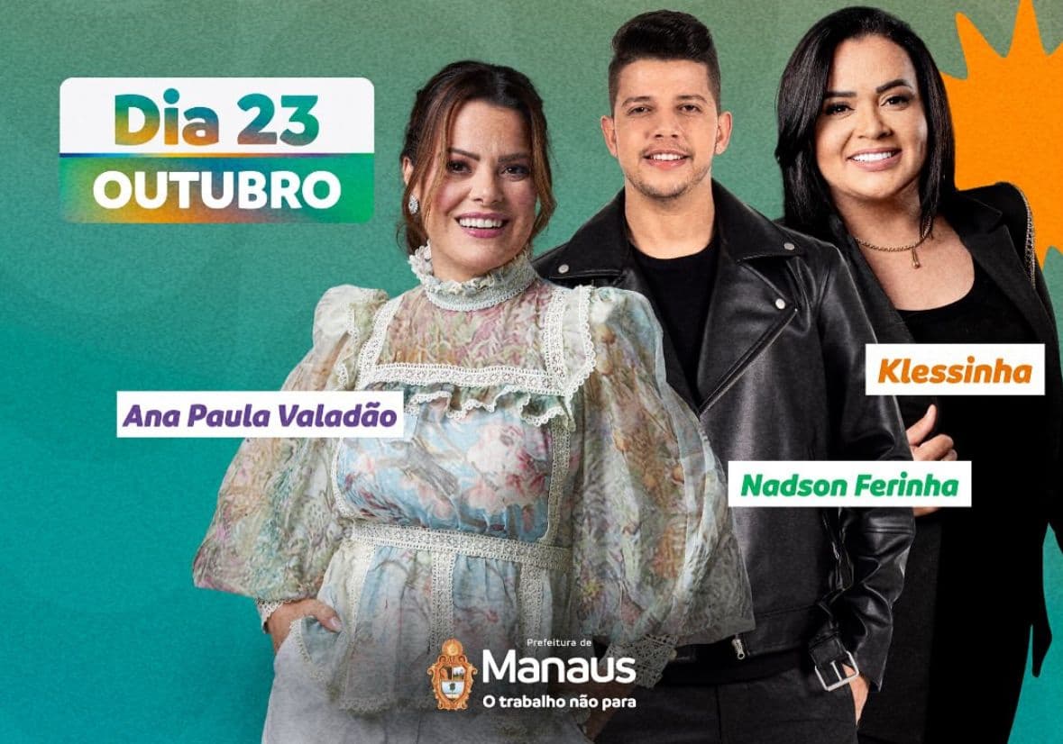 Confira horários e locais dos shows de comemoração aos 356 anos de Manaus