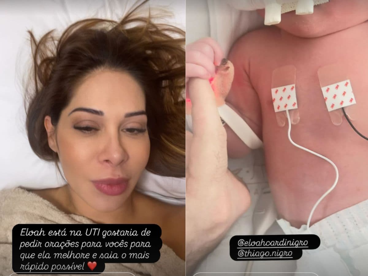 Maíra Cardi revela que filha recém-nascida está na UTI e pede orações