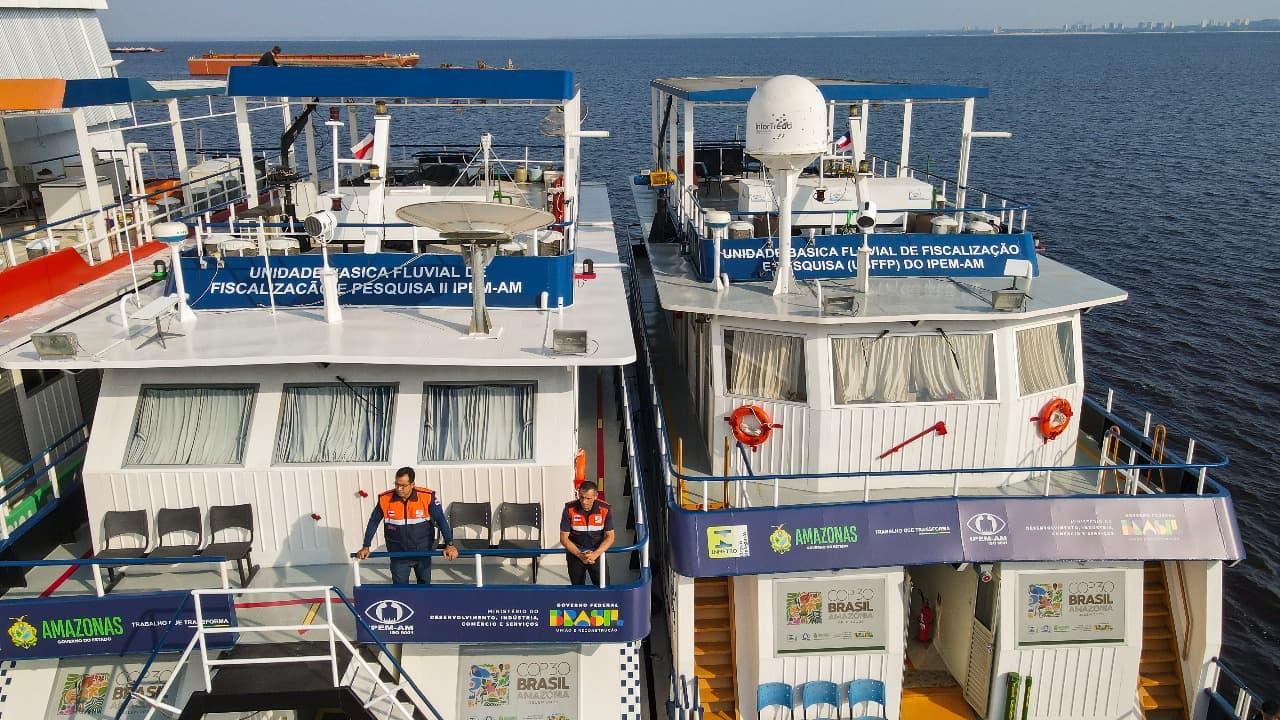 Embarcações oficiais do AM seguem à COP 30 para apoio logístico e segurança do público; veja quais