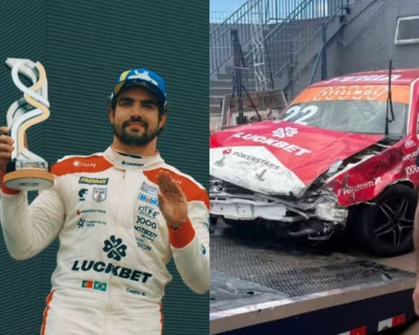 Caio Castro sofre acidente durante treino para o Cascavel de Ouro