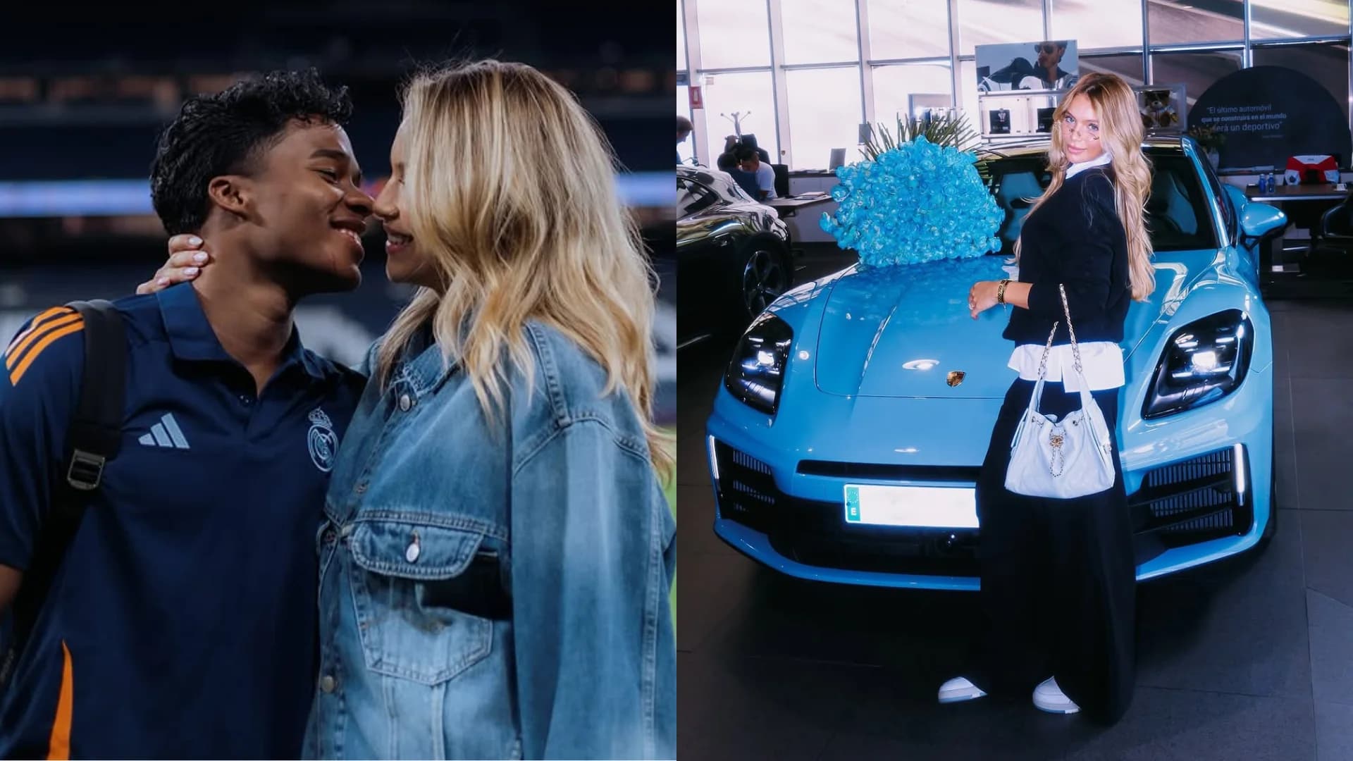 Esposa de Endrick rebate crítica após aparecer em porshe azul: “Eu que comprei, chora!”