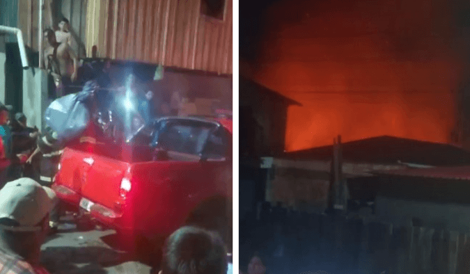 VÍDEO: Casa pega fogo e bebê de 2 anos morre carbonizado no Amazonas