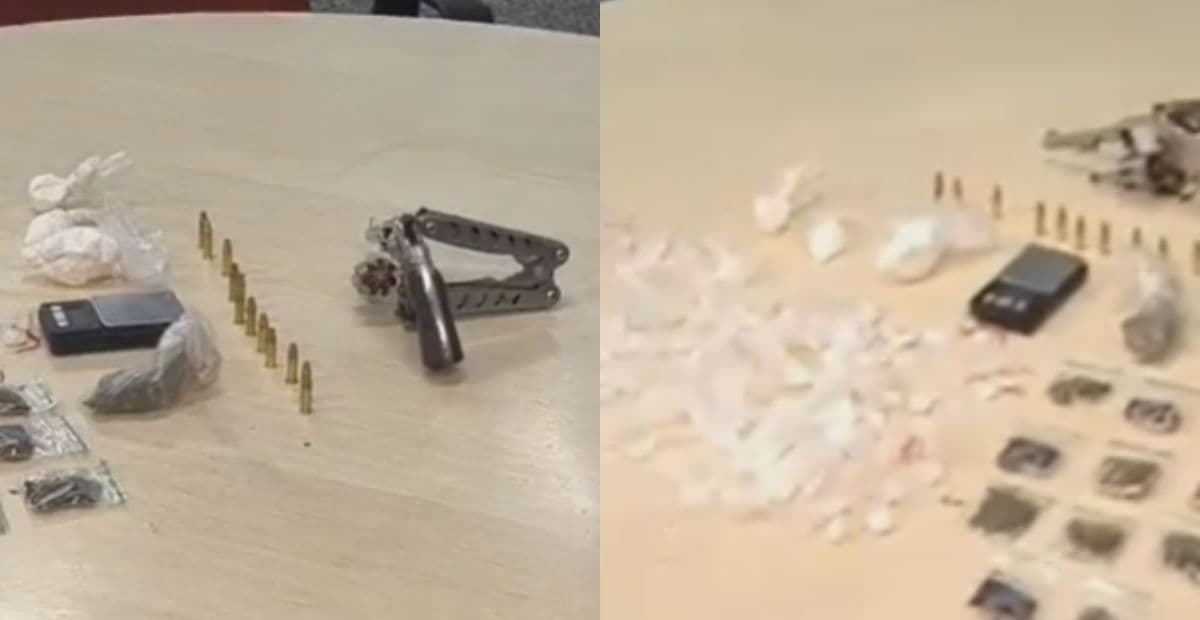 ROCAM desarticula “boca de fumo” e apreende arma, drogas e munições no Tarumã; suspeito foge