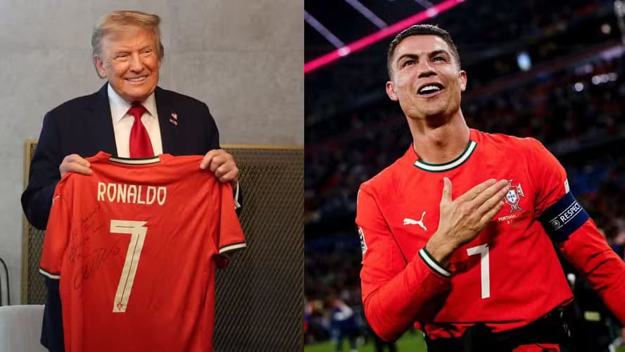 Cristiano Ronaldo vai se encontrar com Trump na Casa Branca nesta terça (18)