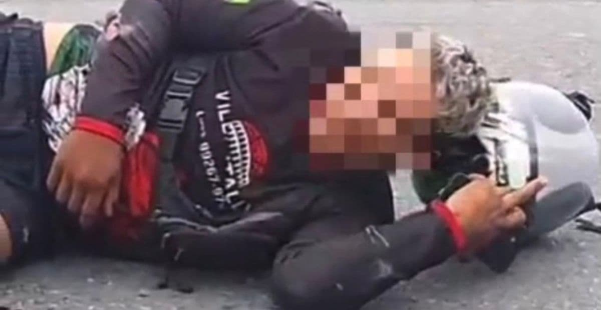 Motociclista fica ferido após colisão com carro no Distrito Industrial