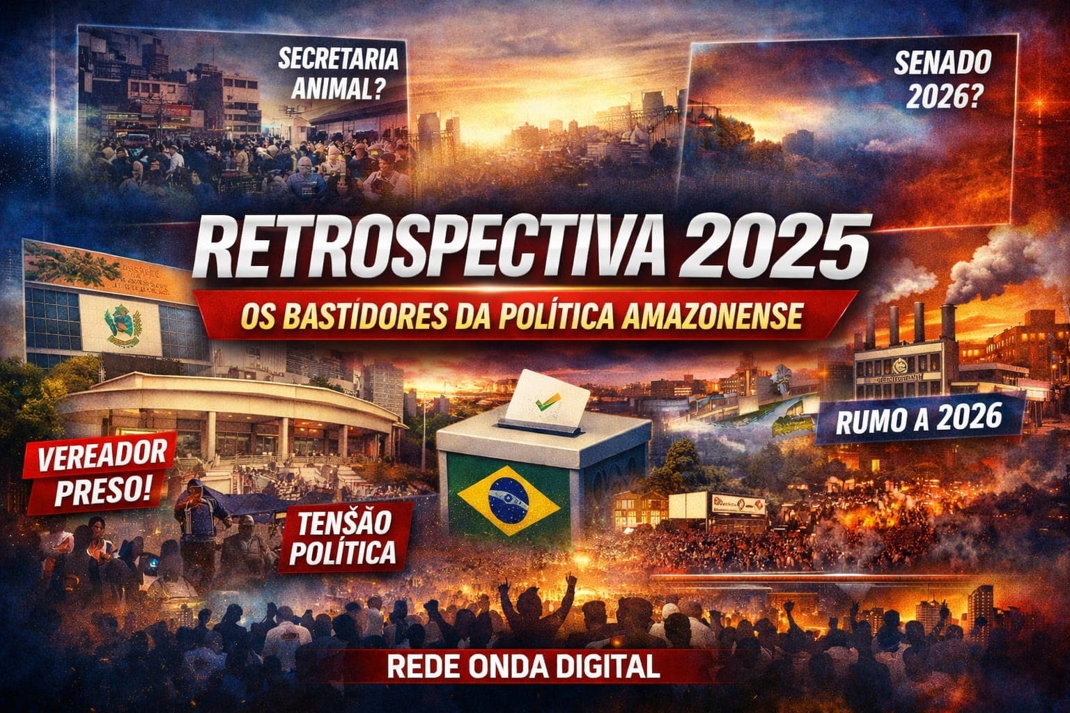 Retrospectiva 2025: bastidores, disputas e personagens que marcaram a política local no AM