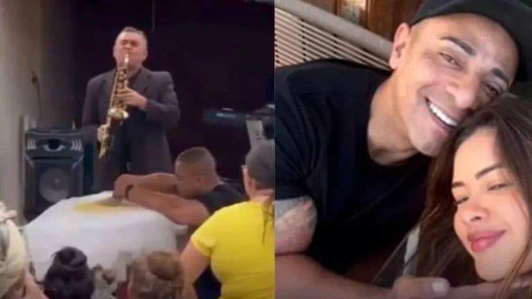 Suspeito de matar esposa jogando-a do 10º andar foi ao velório da vítima e chorou no caixão