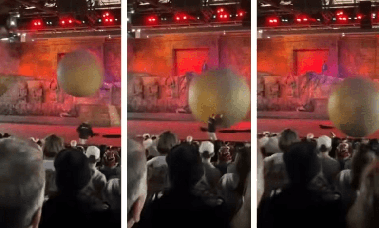 Funcionário da Disney é atingido por bola gigante ao evitar acidente em show