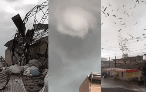 Tornado atinge cidade no interior do Paraná e afeta mais de mil pessoas