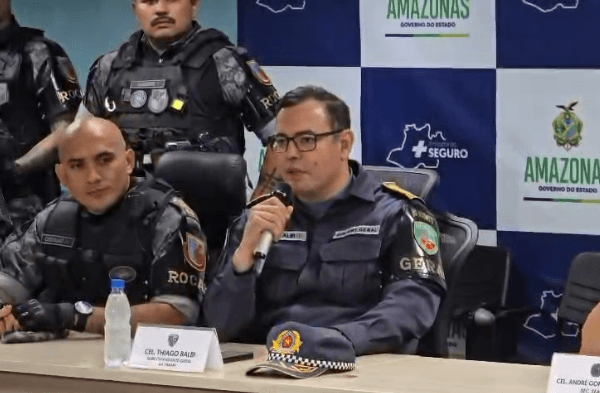 PM reforça cerco no Parque Mosaico após fuga de suspeito de matar o filho em Manaus