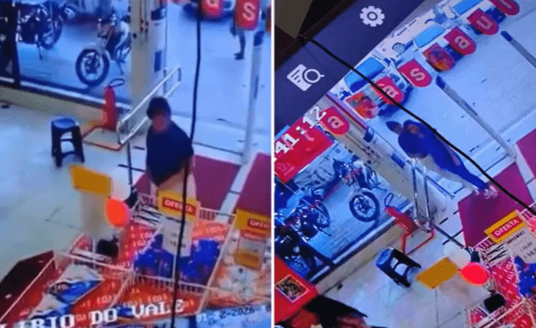Mulheres são flagradas furtando TV em loja de Manaus