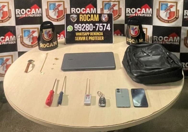 Trio investigado por 14 crimes é preso por furtar veículos com uso de ‘Chapolin