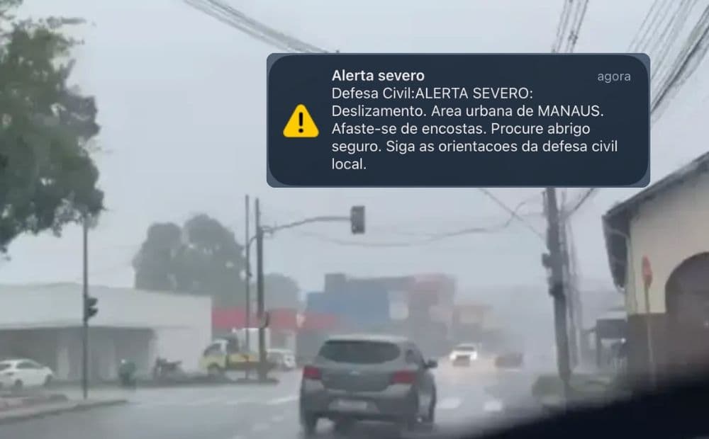Defesa Civil emite alerta severo para risco de deslizamentos em Manaus