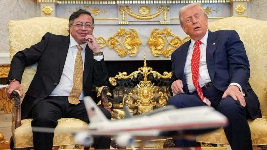 Em meio a tensões entre EUA e Colômbia, Trump recebe Petro na Casa Branca