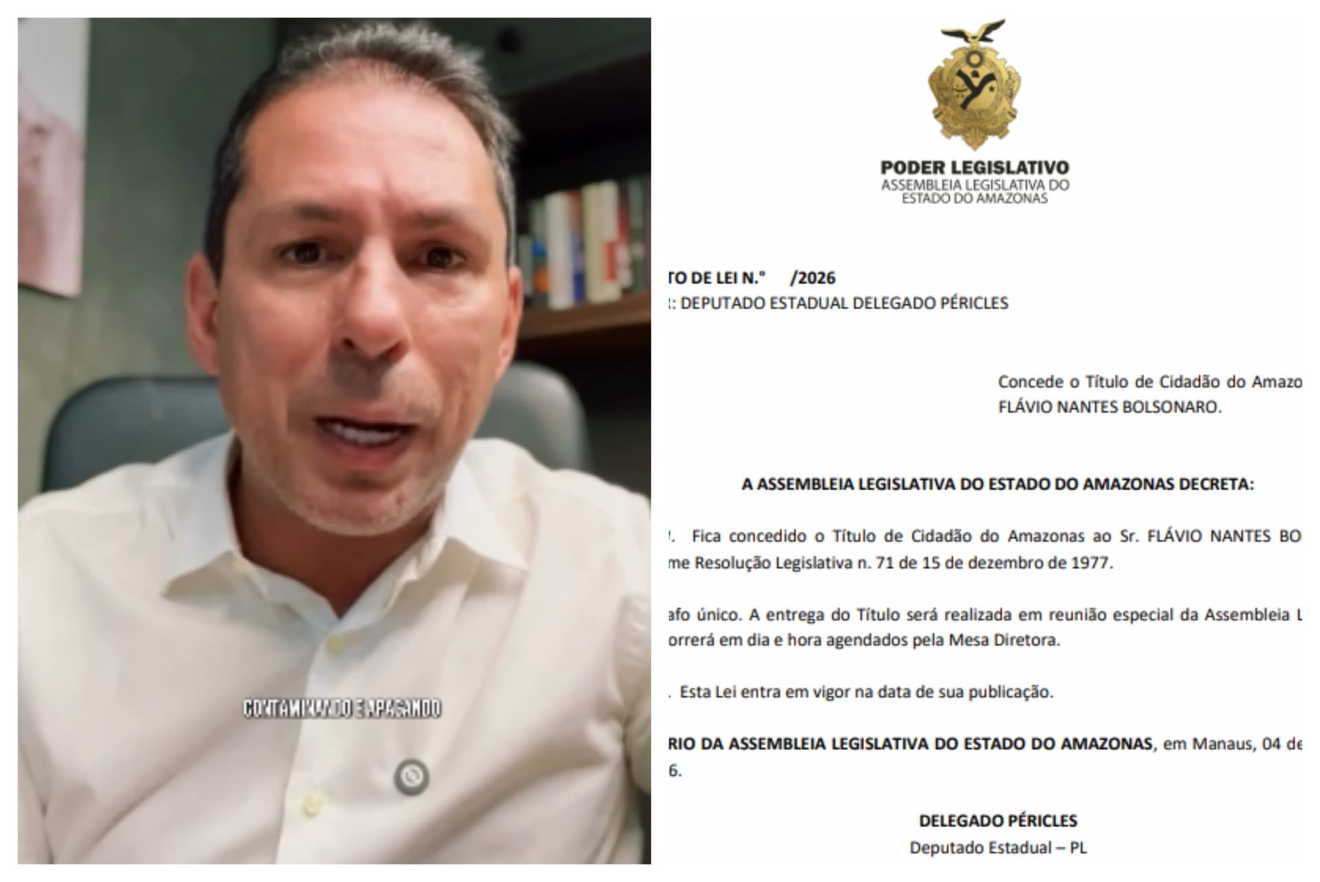 Marcelo Ramos detona proposta de título a Flávio Bolsonaro e chama homenagem de “ridícula”
