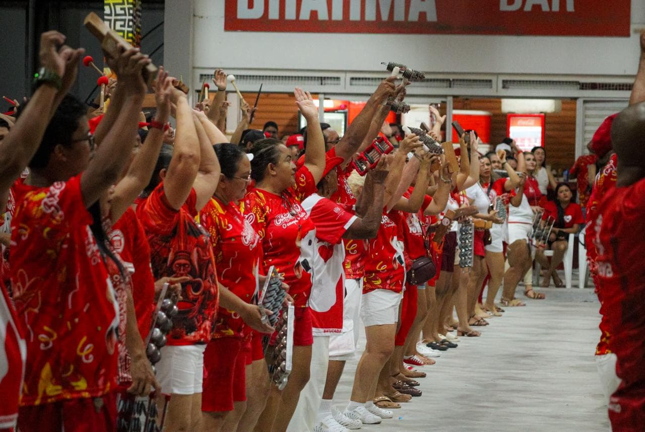 Batucada do Boi Garantido inicia ensaios para o Festival de Parintins 2026
